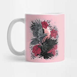 Raven Yin Yang Mug